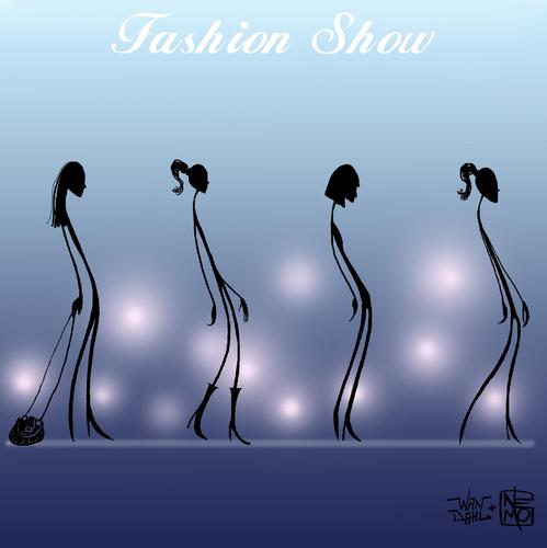 Fashion Show By NEM0 | Media & Culture Cartoon | TOONPOOL