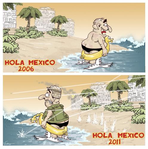 Cartoon: Mexico Playa (medium) by NEM0 tagged beach,beaches,cartel,cartels,carteles,droga,drogas,drug,drugs,trafic,holiday,holidays,mexico,mexican,mexicano,mexicanos,mexicans,playa,riviera,spring,break,vacation,vacations,violence,violencia