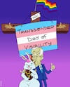 Cartoon: Easter Trans Day Of Visibility (small) by NEM0 tagged 2024,us,usa,white,house,biden,jesus,christ,cross,crucifixion,calvary,golgotha,easter,lgbt,trans,gender,transgender,day,visibility,bunny,chocolate,egg,sniff,kiss,pagan,occult,baphomet,identity,politics,pander,nem0