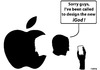 Cartoon: Jobs Goes to God (small) by NEM0 tagged apple mac macintoch steve jobs design computers phones communication communications telecommunications media internet ipod iphone ipad tablet igod tablets nemo