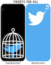 Cartoon: Twitter Censorship (small) by NEM0 tagged twitter,censor,censorship,censoring,conservatives,big,tech,social,media,internet,free,speech,shadow,ban,bias,fake,news,progressist,silicon,valley,leftist,propaganda,nemo,nem0