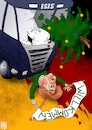 Cartoon: Willkommen (small) by NEM0 tagged berlin,christmas,attack,terror,terrorism,refugee,crisis,salafist,salafism,angela,merkel,religion,fanatism,security,surveillance,nemo,nem0