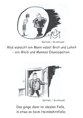 Cartoon: Küss die Hand gnädiger Mann (medium) by elmario55 tagged gesellschaft,politik,allgemeines