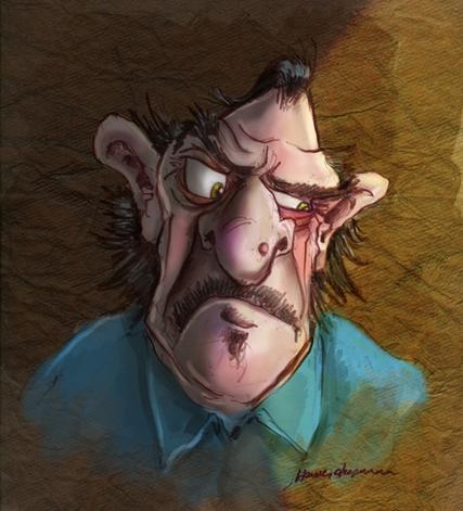 Cartoon: caricature4 (medium) by handelizm tagged portrait