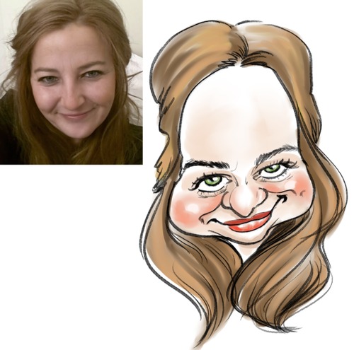 Cartoon: Quick Portrait Caricature (medium) by handelizm tagged portrait,quick,sketch,caricature