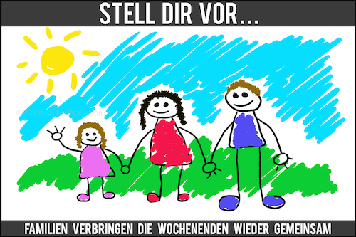 Cartoon: Stell dir vor ... 01 (medium) by bussdee tagged kind,familie,erinnerung,zukunft,wunschdenken