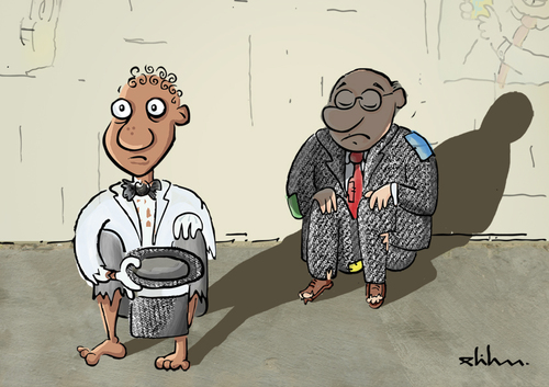 Cartoon: Capitalism (medium) by elihu tagged rich,poor,crisis,money
