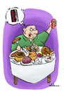 Cartoon: Calories (small) by elihu tagged calories food coca cola elihu