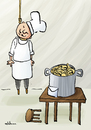 Cartoon: Spaghetti (small) by elihu tagged pizzapitch,elihu,duayer,brazil,spaghetti,suicide