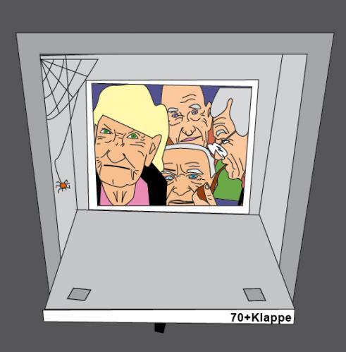 Cartoon: 70plusKlappe (medium) by Battlestar tagged babyklappe,old,shuffleoffresponsibility