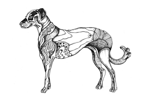 Cartoon: dog (medium) by Battlestar tagged animal,animals,tiere,hund,dog