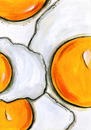 Cartoon: fried eggs (small) by Battlestar tagged fried eggs eier illustration gelb