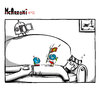 Cartoon: McArroni nro. 42 (small) by julianloa tagged mcarroni bird amadeo space astronaut