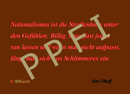 Cartoon: Nationalismus (medium) by Kucki tagged nationalismus,uthoff