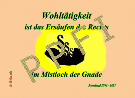 Cartoon: Wohltätigkeit (medium) by Kucki tagged wohltätigkeit,pestalozzi