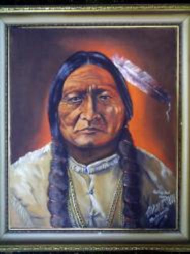 Cartoon: Sitting Bull (medium) by bvhabenicht tagged sitting,bull,indianer,medizienmann