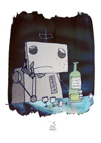 Cartoon: Aroma (medium) by Koppelredder tagged ki,ai,aroma,roboter,künstlicheintelligenz,künstlichearomen,tristesse,ki,ai,aroma,roboter,künstlicheintelligenz,künstlichearomen,tristesse
