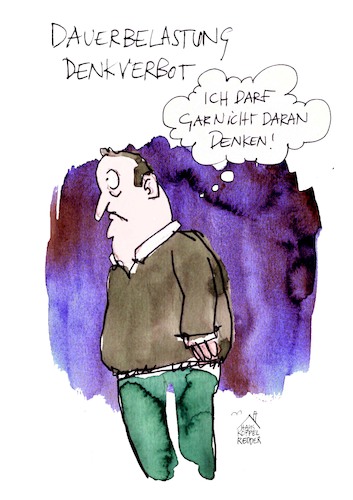 Cartoon: denkverbot (medium) by Koppelredder tagged denkverbot,wokeness,wutbürger,besorgtbürger,populismus,ängste,afd,denkverbot,wokeness,wutbürger,besorgtbürger,populismus,ängste,afd