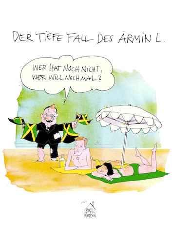 Cartoon: Jamaika (medium) by Koppelredder tagged jamaika,koalition,koalitionsverhandlungen,laschet,cdu,csu,union,fdp,grüne,jamaika,koalition,koalitionsverhandlungen,laschet,cdu,csu,union,fdp,grüne