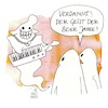 Cartoon: 80er Jahre (small) by Koppelredder tagged geist,80er,80erjahre,popmusik,fokuhila,schulterpolster,keyboard,moderntalking