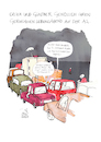 Cartoon: A2 (small) by Koppelredder tagged a2,autobahn,stau,verkehr,verkehrschaos