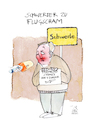 Cartoon: Flugscham (small) by Koppelredder tagged flugscham,flugverkehr,flugticket,dortmund,sidney,schwerter,pflugscharen,umwelt,kerosin,scham,schwerte,flughafen,interview