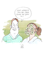 Cartoon: Maske (small) by Koppelredder tagged gurken,maske,gurkenmaske,beauty,schönheit,wellness,beziehung,haut,bad