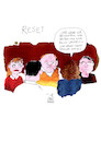 Cartoon: Reset (small) by Koppelredder tagged allesdichtmachen,schauspieler,josefliefers,heikemakatsch,richymüller,ulrichtukur,ulrikefolkerts,tatort,corona,querdenker,video,afd,schauspielerinnen