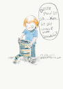 Cartoon: Ist die Wolle vom Schwein? (small) by maman tagged kids,natur,ökokleidung,familie,coronahausarrest