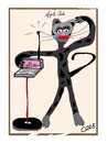 Cartoon: Apple cat (small) by ceesdevrieze tagged cartoon