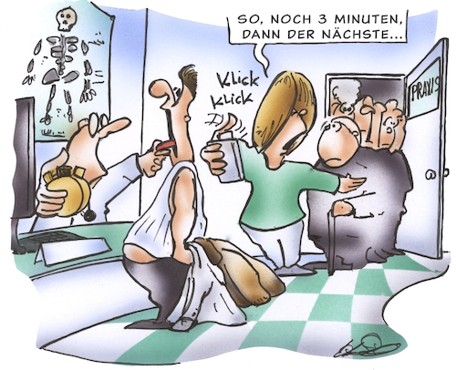 Cartoon: Ärztemangel (medium) by HSB-Cartoon tagged arzt,arztpraxis,ärztin,hausarzt,artzhelferin,patient,kassenpatient,privatpatient,untersuchung,arzttermin,gesundheit,ärztemangel,heilung,diagnose,labor,cartoon,arzt,arztpraxis,ärztin,hausarzt,artzhelferin,patient,kassenpatient,privatpatient,untersuchung,arzttermin,gesundheit,ärztemangel,heilung,diagnose,labor,cartoon