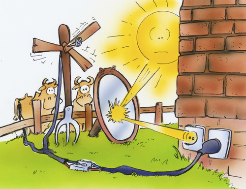 alternative energie By HSB-Cartoon | Business Cartoon | TOONPOOL