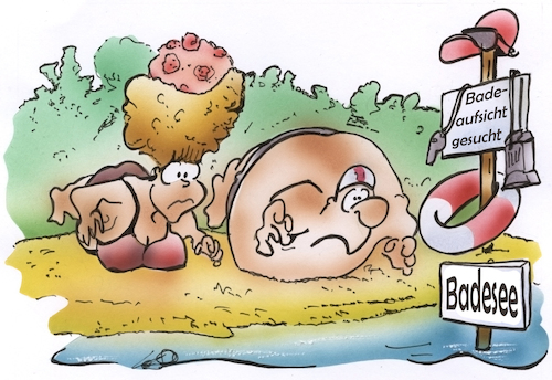 Cartoon: Am Badesee (medium) by HSB-Cartoon tagged badeurlaub,badestrand,badeaufsicht,schwimmmeister,dlrg,beach,baggersee,natursee,schwimmen,nichtschwimmer,schwimmaufsicht,freizeit,strandleben,cartoon,badeurlaub,badestrand,badeaufsicht,schwimmmeister,dlrg,beach,baggersee,natursee,schwimmen,nichtschwimmer,schwimmaufsicht,freizeit,strandleben,cartoon