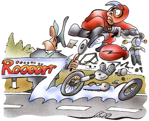 Cartoon: Ausgebremster Motorradspaß (medium) by HSB-Cartoon tagged motorrad,motorradfahrer,bike,biker,lautstärke,ps,motorradlärm,lärmursache,polizei,polizist,verkehr,verkehrsregeln,verkehrsrowdy,umwelt,motorrad,motorradfahrer,bike,biker,lautstärke,ps,motorradlärm,lärmursache,polizei,polizist,verkehr,verkehrsregeln,verkehrsrowdy,umwelt