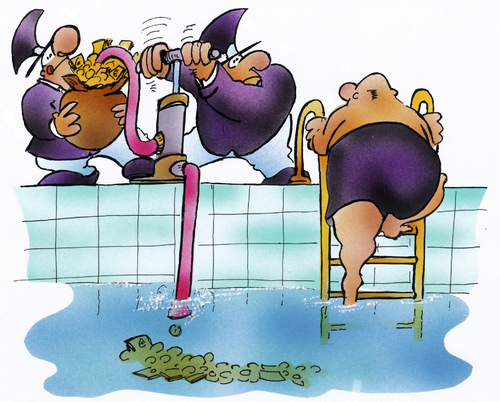 Cartoon: Badinvestition (medium) by HSB-Cartoon tagged bad,freibad,schwimmen,kommune,politik,politiker,badegast,stadt,gemeinde,hallenbad,pumpe,investition,geld,karikatur,cartoon,airbrush,bad,freibad,schwimmen,kommune,politiker,badegast,stadt,gemeinde,hallenbad,pumpe,investition,geld,baden,schwimmbad