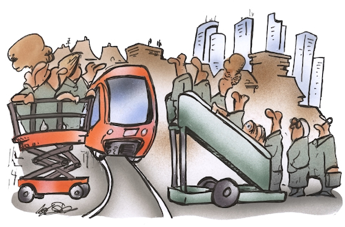 Cartoon: Bahneinstieg (medium) by HSB-Cartoon tagged bus,bahn,bahneinstieg,bahnsteig,zug,lok,sbahn,öpnv,pendler,fahrgast,behindertengerecht,aufzug,rolltreppe,db,bundesbahn,schienenverkehr,schienenersatzverkehr,verkehr,zugbegleiter,zugführer,bahnhof,busbahnhof,cartoon,bus,bahn,bahneinstieg,bahnsteig,zug,lok,sbahn,öpnv,pendler,fahrgast,behindertengerecht,aufzug,rolltreppe,db,bundesbahn,schienenverkehr,schienenersatzverkehr,verkehr,zugbegleiter,zugführer,bahnhof,busbahnhof,cartoon