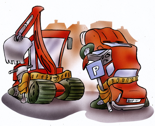 Cartoon: Baustellen (medium) by HSB-Cartoon tagged bau,baustelle,stadt,strassenbaustell,parkplatz,auto,autofahrer,bagger,baggerfahrer,airbrush,bau,baustelle,stadt,strassenbaustell,parkplatz,auto,autofahrer,bagger,baggerfahrer,airbrush