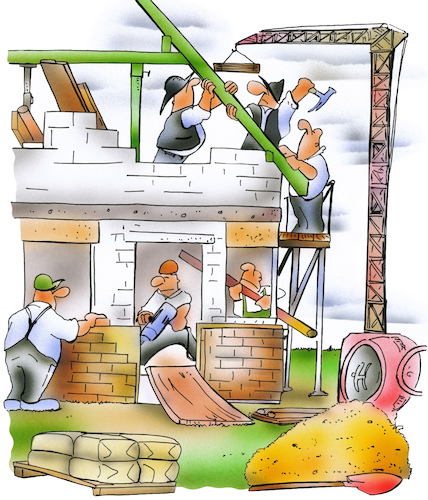 Cartoon: construction (medium) by HSB-Cartoon tagged construction,scaffolding,ladder,brick,building,site,timber,roof,tile,concretewall,window,hard,hat,toolbelt,cement,mixer,builder,plumber,electrician,work,worker,handcraft,baustelle,bauarbeiter,handwerker,hausbau,house,wohnungsbau,architect,architekt,bauleiter,maurer,mauerwerk,beton,zimmerer,zimmermann,cartoon,cartoonzeichner,construction,scaffolding,ladder,brick,building,site,timber,roof,tile,concretewall,window,hard,hat,toolbelt,cement,mixer,builder,plumber,electrician,work,worker,handcraft,baustelle,bauarbeiter,handwerker,hausbau,house,wohnungsbau,architect,architekt,bauleiter,maurer,mauerwerk,beton,zimmerer,zimmermann,cartoon,cartoonzeichner