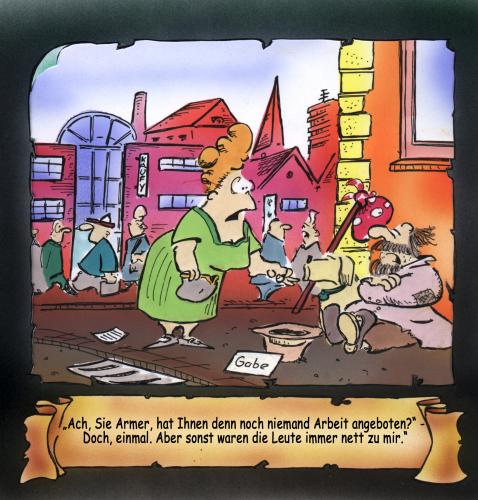 Cartoon: Der Bettler (medium) by HSB-Cartoon tagged bettler,arbeitslosigkeit,hartz4,,bettler,arbeitslosigkeit,hartz4,spende,penner,schnorrer,kleingeld,arbeit,arbeitgeber,arbeitsamt,sozialhilfe,obdachloser