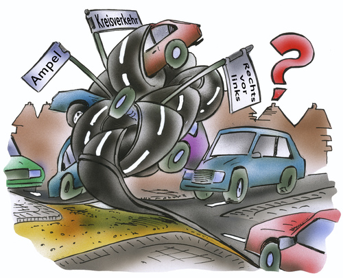 Der Verkehrsknotenpunkt Der Verkehrsknotenpunkt