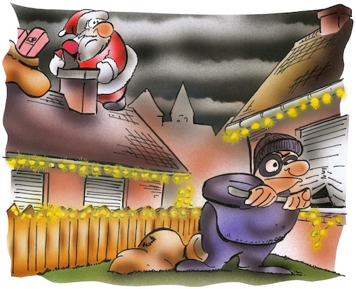 Cartoon: Einbruchszeit (medium) by HSB-Cartoon tagged burglar,christmas,dark,santa,clause,winter,airbrush,bande,cartoon,dieb,diebstahl,dunkel,einbrecher,einbrecherbande,einbruch,einbruchsdiebstahl,einbruchsserie,einbruchszeit,herbst,hsb,hsbcartoon,jahreszeit,karikatur,lokalkarikatur,räuber,schutz,sicherheit,straftat,winterzeit,burglar,christmas,dark,santa,clause,winter,airbrush,bande,cartoon,dieb,diebstahl,dunkel,einbrecher,einbrecherbande,einbruch,einbruchsdiebstahl,einbruchsserie,einbruchszeit,herbst,hsb,hsbcartoon,jahreszeit,karikatur,lokalkarikatur,räuber,schutz,sicherheit,straftat,winterzeit