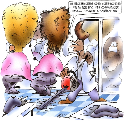 Frisiersalon nach Coronapause Frisiersalon nach Coronapause