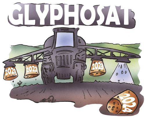 Cartoon: Glyphosat (medium) by HSB-Cartoon tagged glyphosat,spritzmittel,herbizide,totalherbizide,gift,pflanzenschutzmittel,spritztechnik,agrar,landwirtschaft,landwirt,bauernhof,felder,acker,ackerbau,pestizid,ökologie,umweltschutz,naturschutz,glyphosat,spritzmittel,herbizide,totalherbizide,gift,pflanzenschutzmittel,spritztechnik,agrar,landwirtschaft,landwirt,bauernhof,felder,acker,ackerbau,pestizid,ökologie,umweltschutz,naturschutz