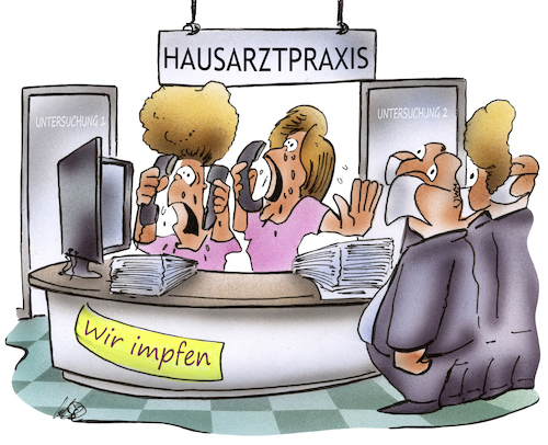 Cartoon: Hausarztpraxis (medium) by HSB-Cartoon tagged impfzentrum,impfen,lockdown,impfung,covidimpfung,pandemie,impftermin,terminvergabe,impfstoff,behörde,coronakrise,impfzentrum,impfen,lockdown,impfung,covidimpfung,pandemie,impftermin,terminvergabe,impfstoff,behörde,coronakrise