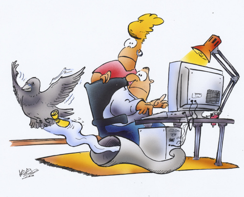 Cartoon: internet on the plains (medium) by HSB-Cartoon tagged internet,pc,comtuter,dsl,glasfaser,plains,country,pigeon,carrierpigeon,land,landleben,taube,cartoon,karikatur,caricature,airbrush,internet,pc,computer,dsl,glasfaser,landleben,technik,fortschritt,web