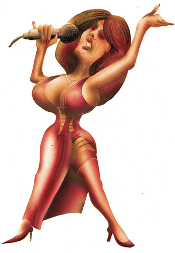 Lady in red Lady in red