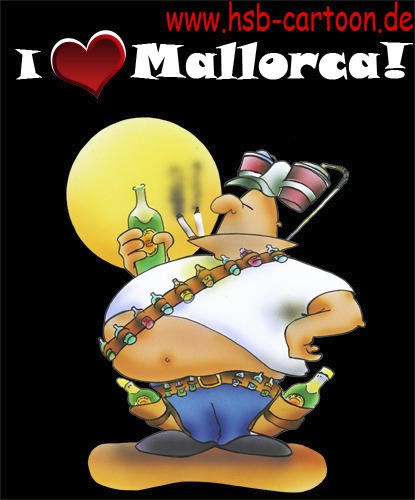 Cartoon: mallorca holiday (medium) by HSB-Cartoon tagged holiday,mallorca,beer,drunk,drunken,whiskey,cognac,urlaub,bier,alkohol,alcohol,party,fete,ballermann,malle,cowboy,ferien,freizeit,cartoon,karikatur,caricature,airbrush,hsbcartoon,hsbfaktory