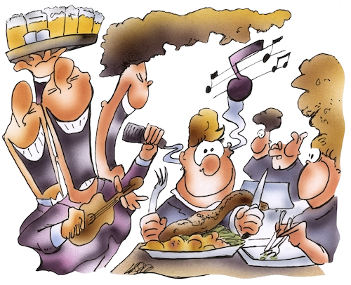 Cartoon: Musiklokal (medium) by HSB-Cartoon tagged restaurant,gaststätte,livemusik,liveband,lokal,gesang,wirtschaft,speisen,essengehen,ohrenschmaus,gaumenschmaus,karrikatur,cartoon,gourmet,spitzenrestaurant,restaurant,gaststätte,livemusik,liveband,lokal,gesang,wirtschaft,speisen,essengehen,ohrenschmaus,gaumenschmaus,karrikatur,cartoon,gourmet,spitzenrestaurant