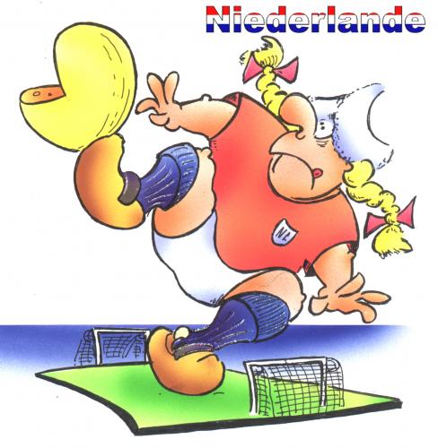 Cartoon: Netherland (medium) by HSB-Cartoon tagged sport,em2008,football,sport,em,2008,fussball,land,schweiz,österreich,niederlande,holland,gruppe c