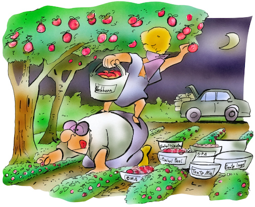 Cartoon: Obstklau (medium) by HSB-Cartoon tagged apple,family,farm,farmer,night,strawberry,airbrush,apfel,apfelbaum,bauer,bauernhof,dunkelheit,erdbeere,erdbeeren,erdbeerstrauch,hsb,klau,klauen,landleben,landwirt,landwirtschaft,lokalkarikatur,mundraub,nacht,nachtaktion,nachts,nachtundnebelaktion,obst,pflücken,obstbaum,obstbäume,obstklau,obstpflücken,obststrauch,obststäuche,raub,rauben,äpfel,apple,family,farm,farmer,night,strawberry,airbrush,apfel,apfelbaum,bauer,bauernhof,dunkelheit,erdbeere,erdbeeren,erdbeerstrauch,hsb,klau,klauen,landleben,landwirt,landwirtschaft,lokalkarikatur,mundraub,nacht,nachtaktion,nachts,nachtundnebelaktion,obst,pflücken,obstbaum,obstbäume,obstklau,obstpflücken,obststrauch,obststäuche,raub,rauben,äpfel